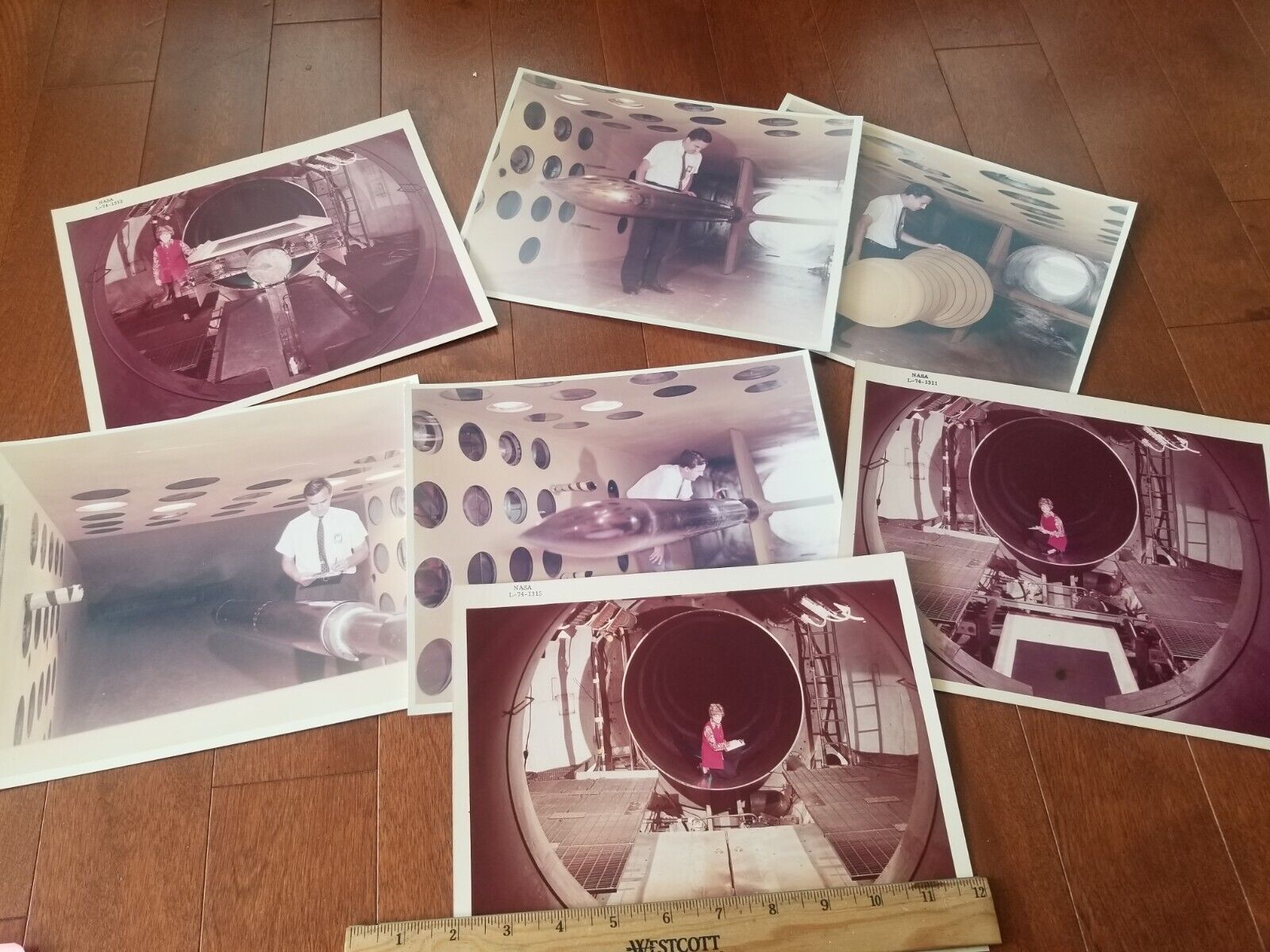 7 c. 1968 NASA Langley Research Wind Tunnel Items Photos Former Employee