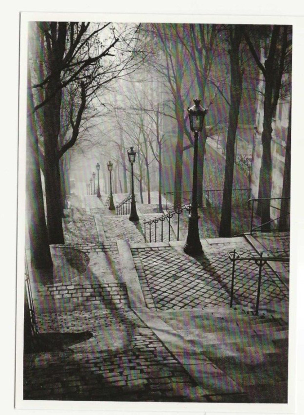 STEPS OF MONTMARTRE PARIS 1936 PHOTO BY BRASSAI POSTCARD