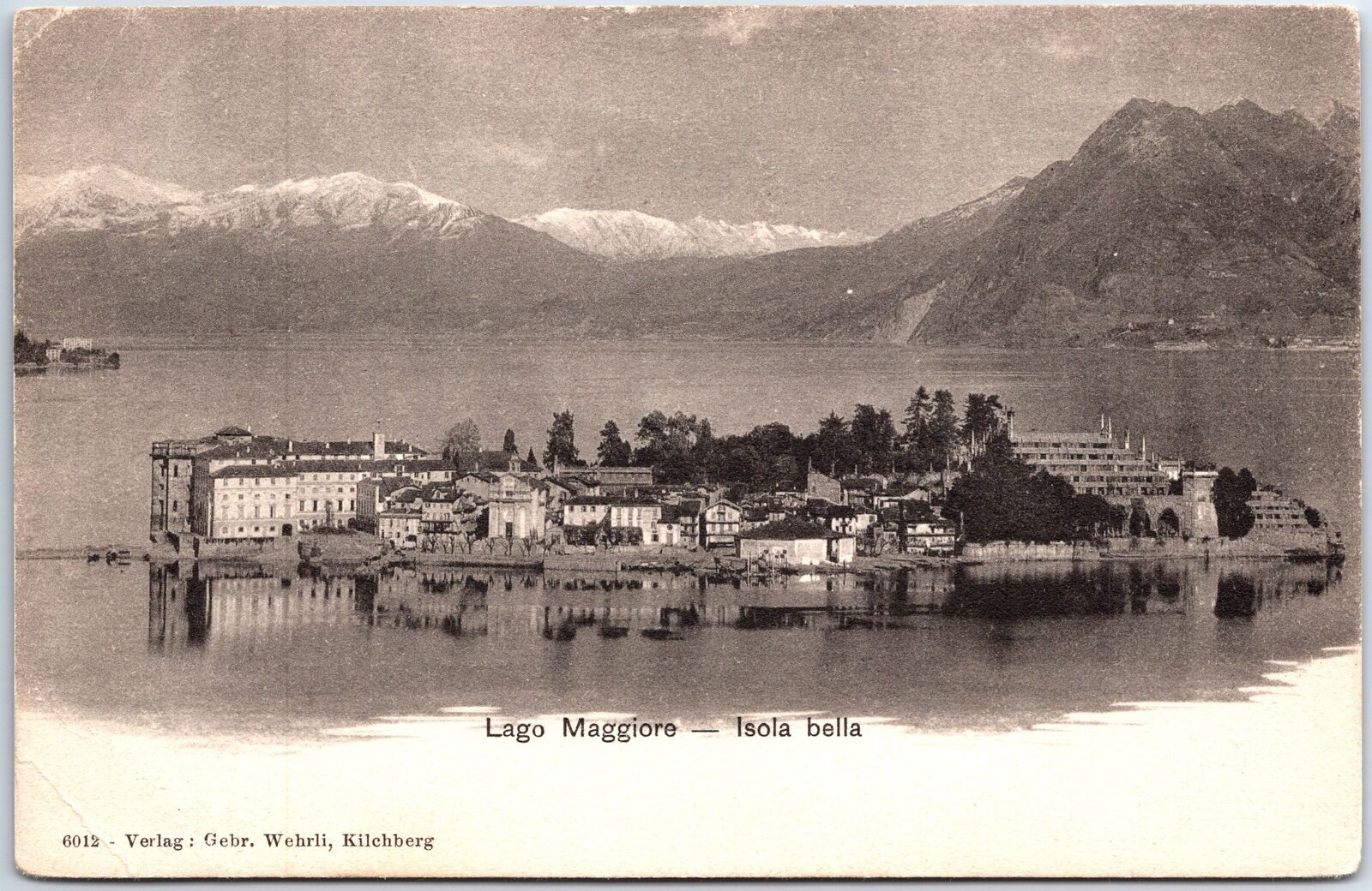 VINTAGE POSTCARD ISOLA BELLA ON LAKE MAGGIORE (ITALY) PUBLISHED c. 1900s
