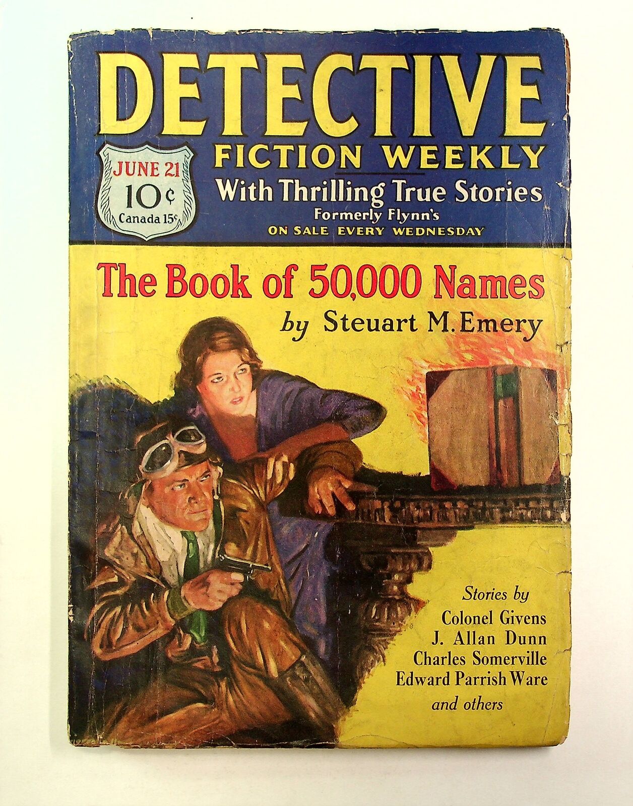 Detective Fiction Weekly Pulp Jun 21 1930 Vol. 51 #1 GD