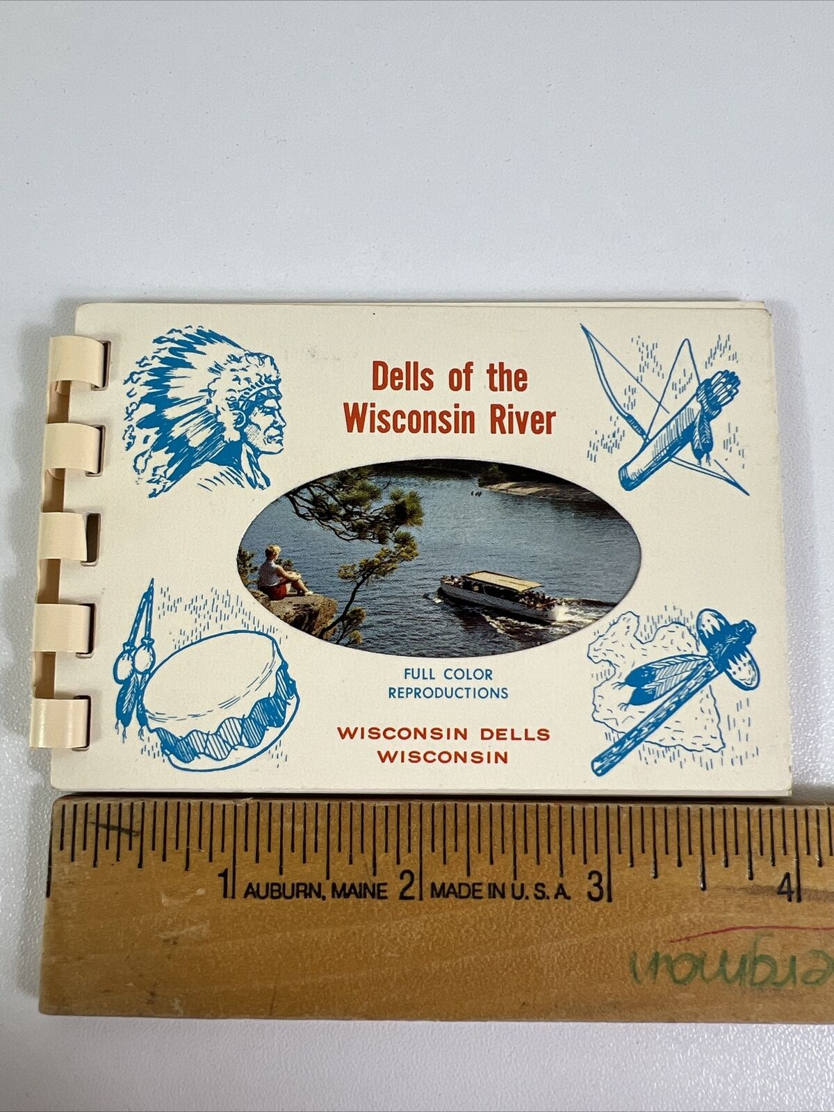Dells of the Wisconsin River Full Color Souvenir 1963 Vintage Photo Pics Booklet