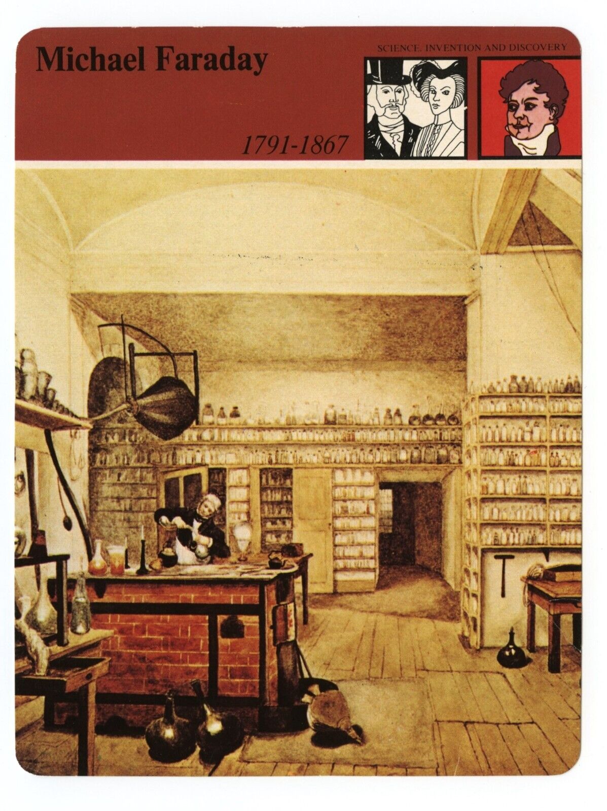 Michael Faraday - Science Invent Discovery Edito Service British Heritage Card