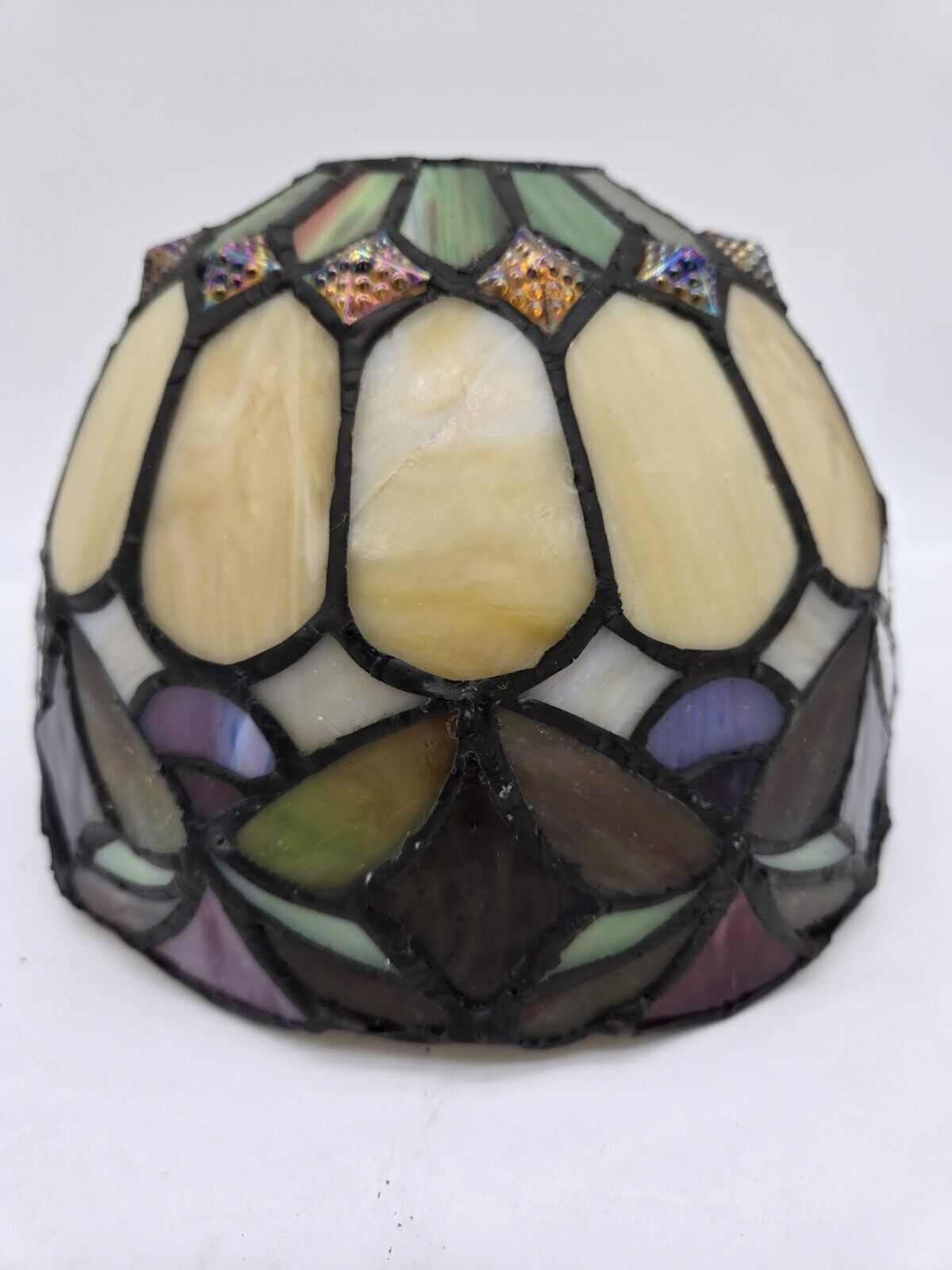Vintage Tiffany Style Stained Glass Hanging Lampshade Butterfly 6\