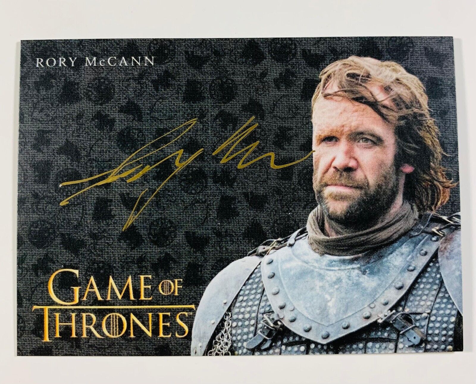 GAME OF THRONES RORY MCCANN AUTO SANDOR CLEGANE HOUND SIGNED AUTOGRAPH CARD 2017