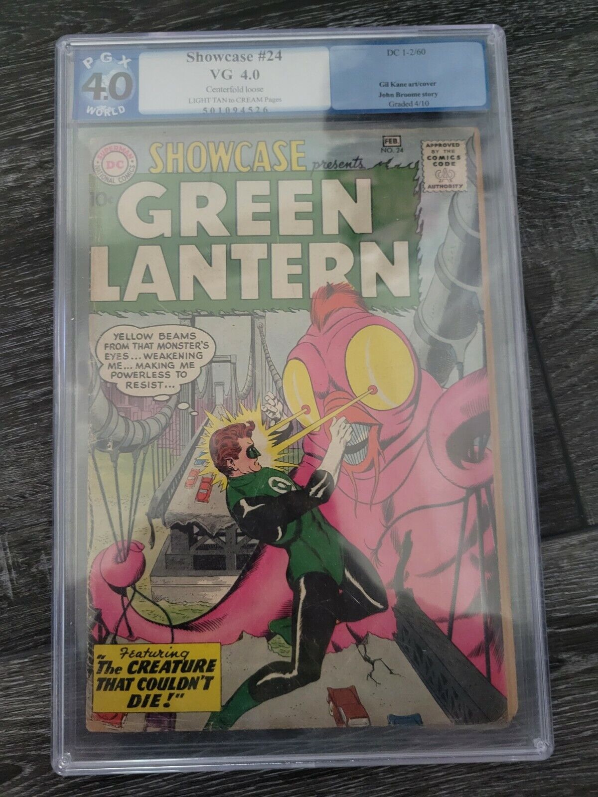 Green Lantern in SHOWCASE #24 CBCS 4.0 KEY ISSUE  3RD Appearance 1960 CREATURE