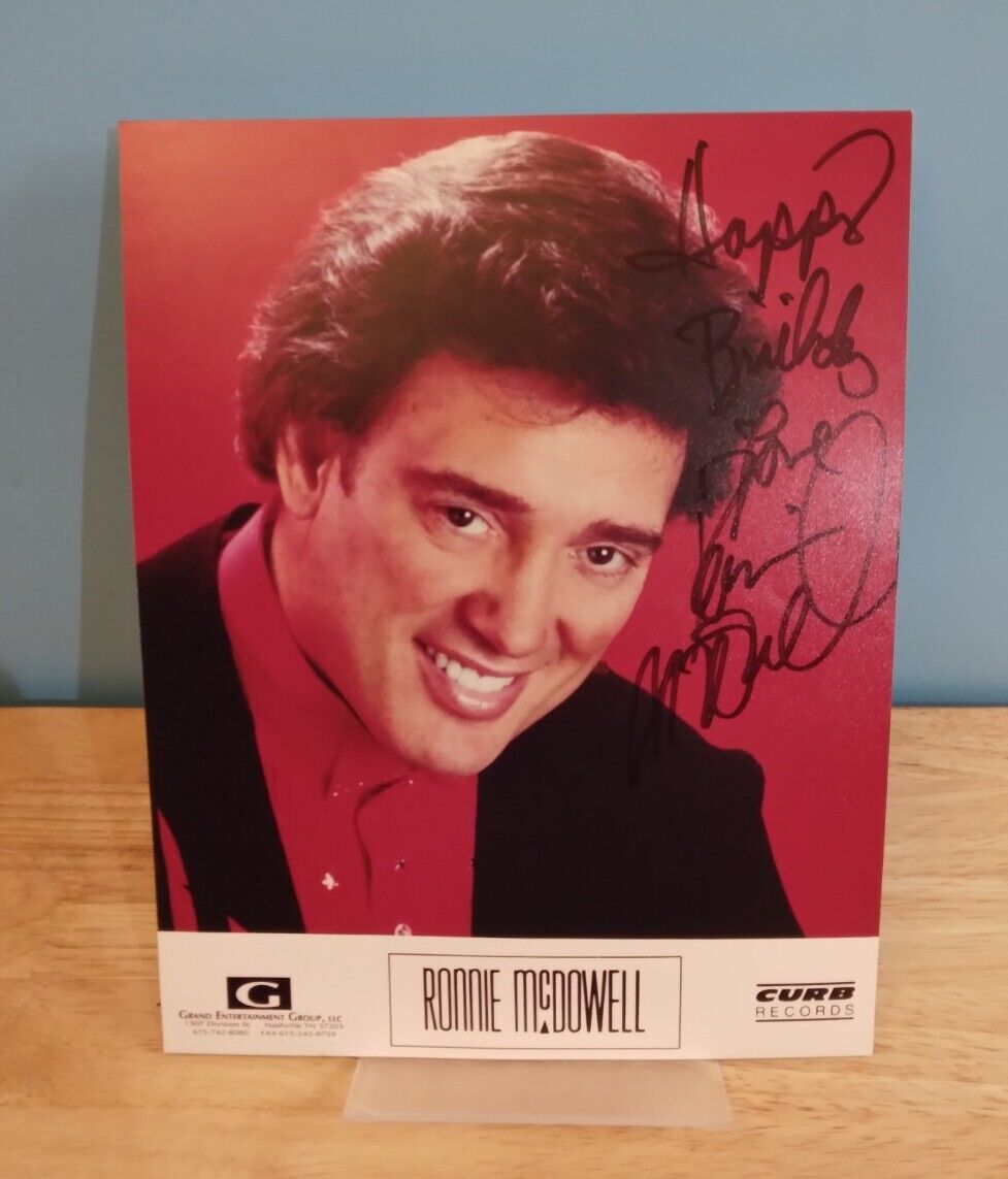 Vintage Autographed Ronnie McDowell 8x10 Photo