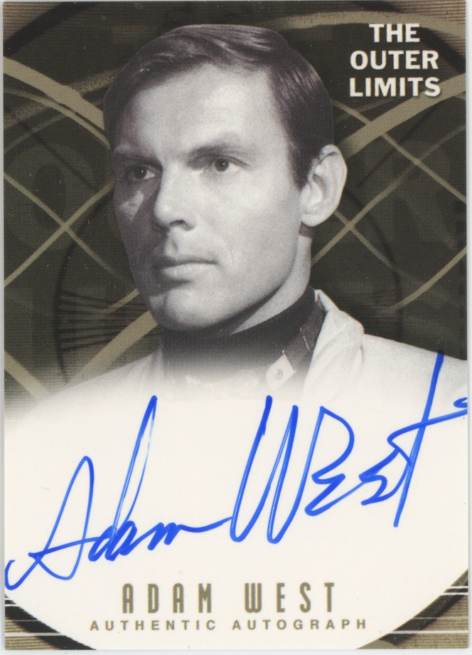 Adam West 2002 Rittenhouse The Outer Limits Premiere Auto Signed 25803