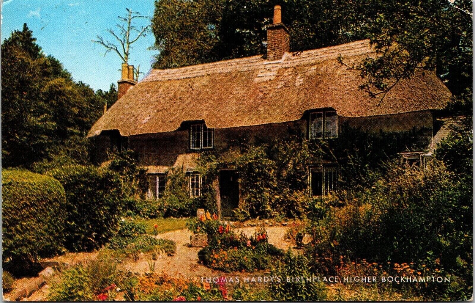 Thomas Hardys Birthplace Higher Bockhampton Wob Note Salmon Pm Postcard
