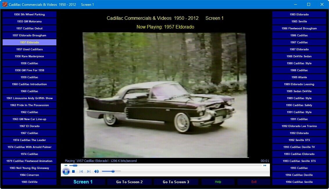 125 Cadillac TV Commercials & Promotional Videos 1950 - 2012 