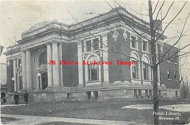 IL, Kewanee, Illinois, Public Library Building, Exterior View