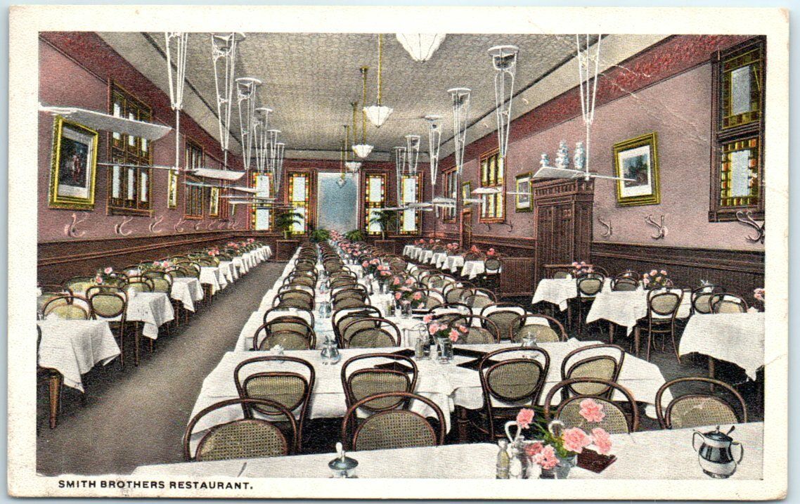 Postcard - Smith Brothers Restaurant, New York