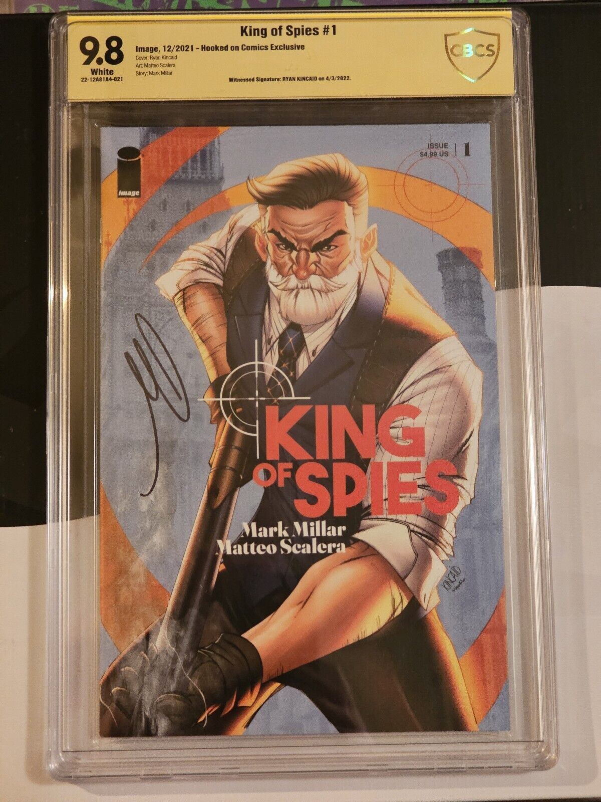 King Of Spies 1 Signed Ryan Kincaid CBCS 9.8