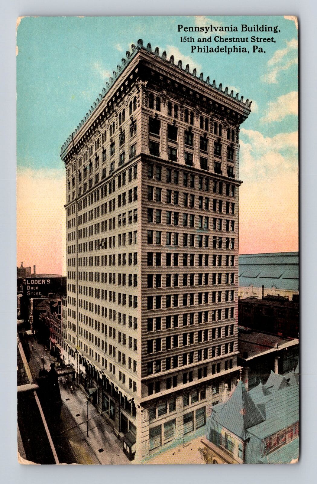 Philadelphia PA-Pennsylvania, Pennsylvania Building, Antique, Vintage Postcard