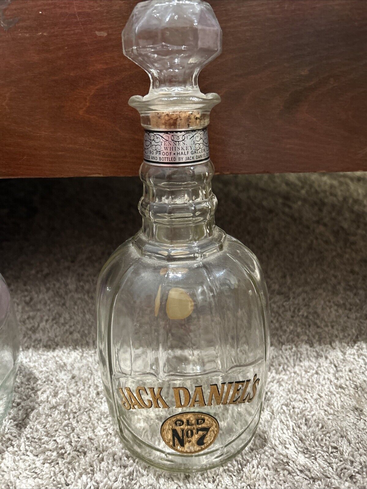 1971 Jack Daniels Old No. 7 Maxwell House Whiskey Decanter