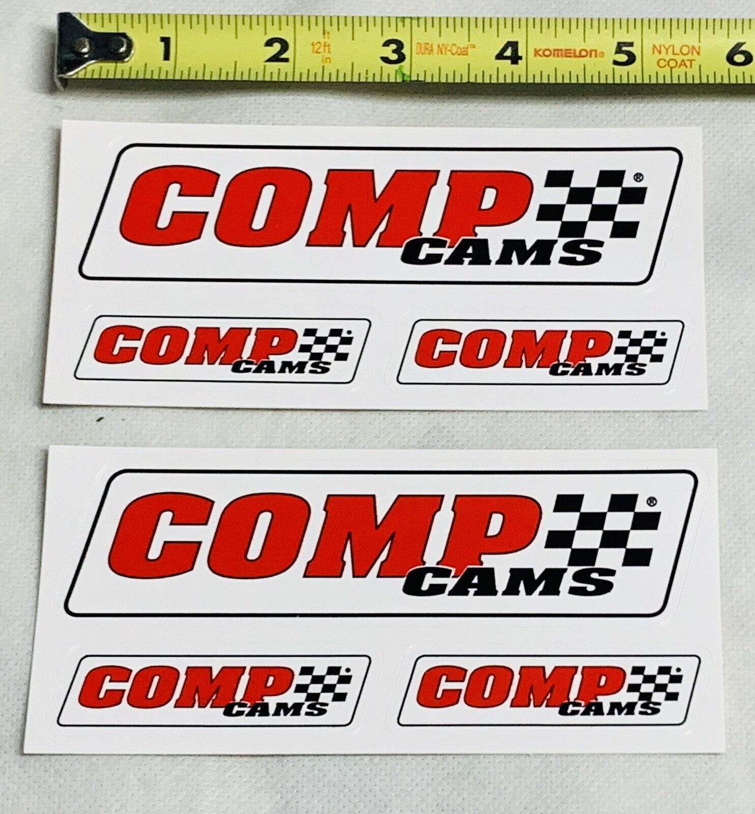 2 Competition Comp Cams Original Sheet w/3 Stickers ea. Vintage Racing Sticker