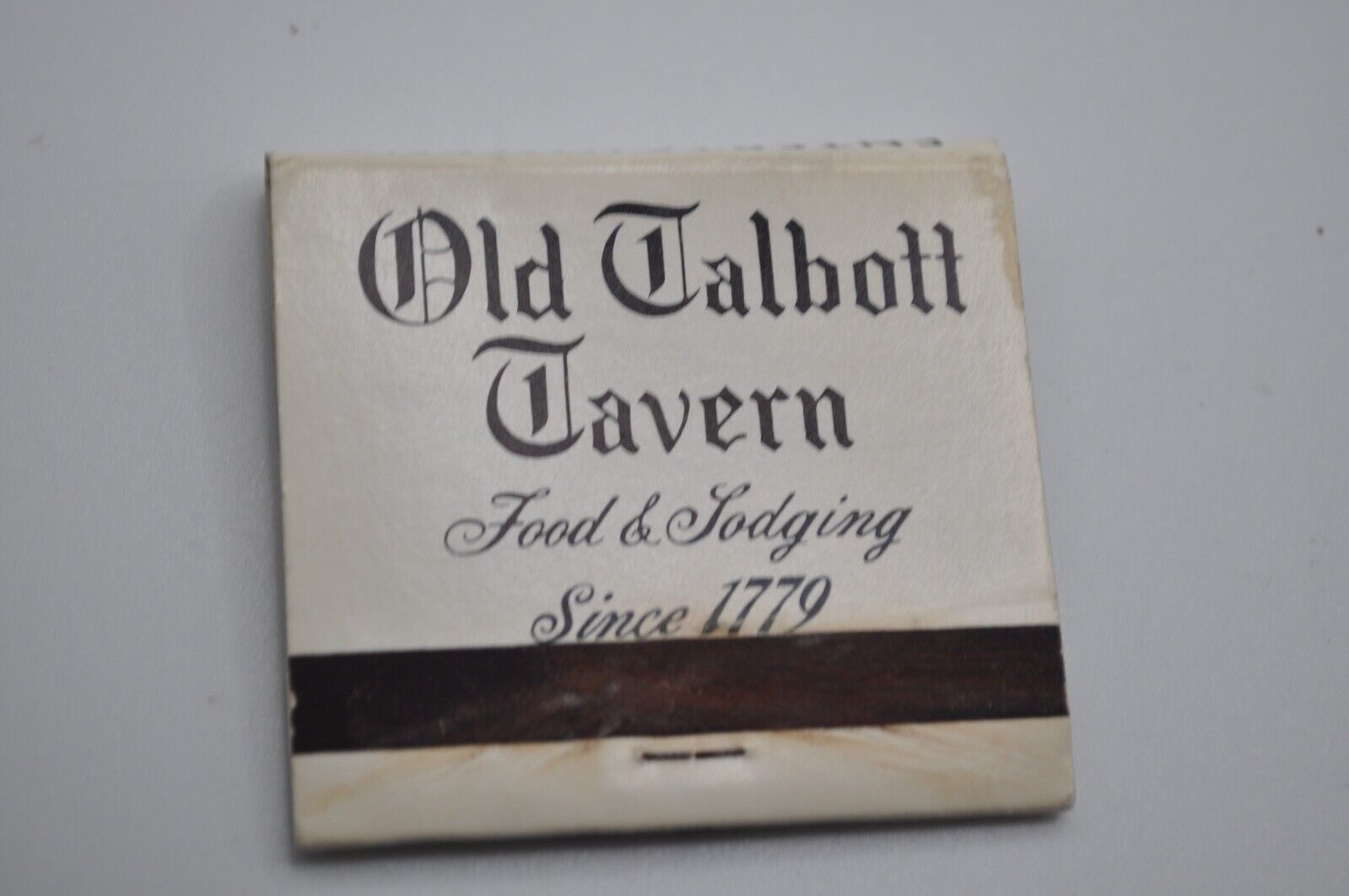 Vintage Matchbook Old Talbott Tavern Bardstown Kentucky