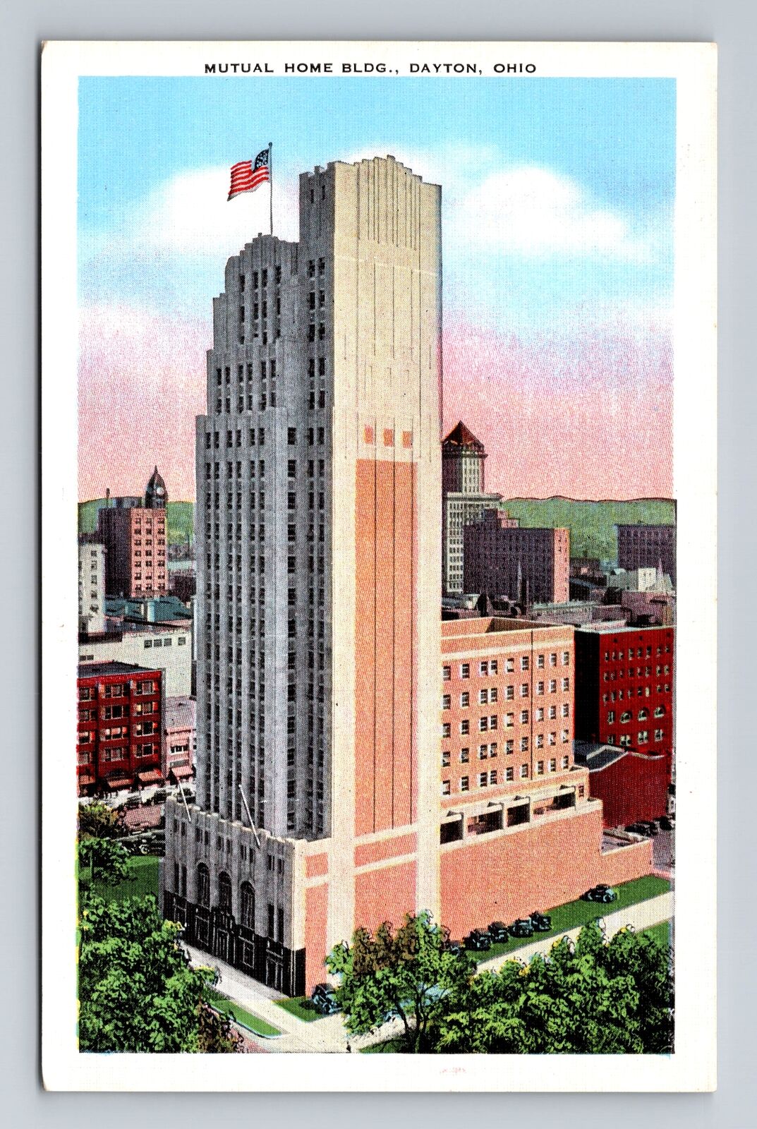 Dayton OH-Ohio, Mutual Home Building, Advertisement, Antique, Vintage Postcard