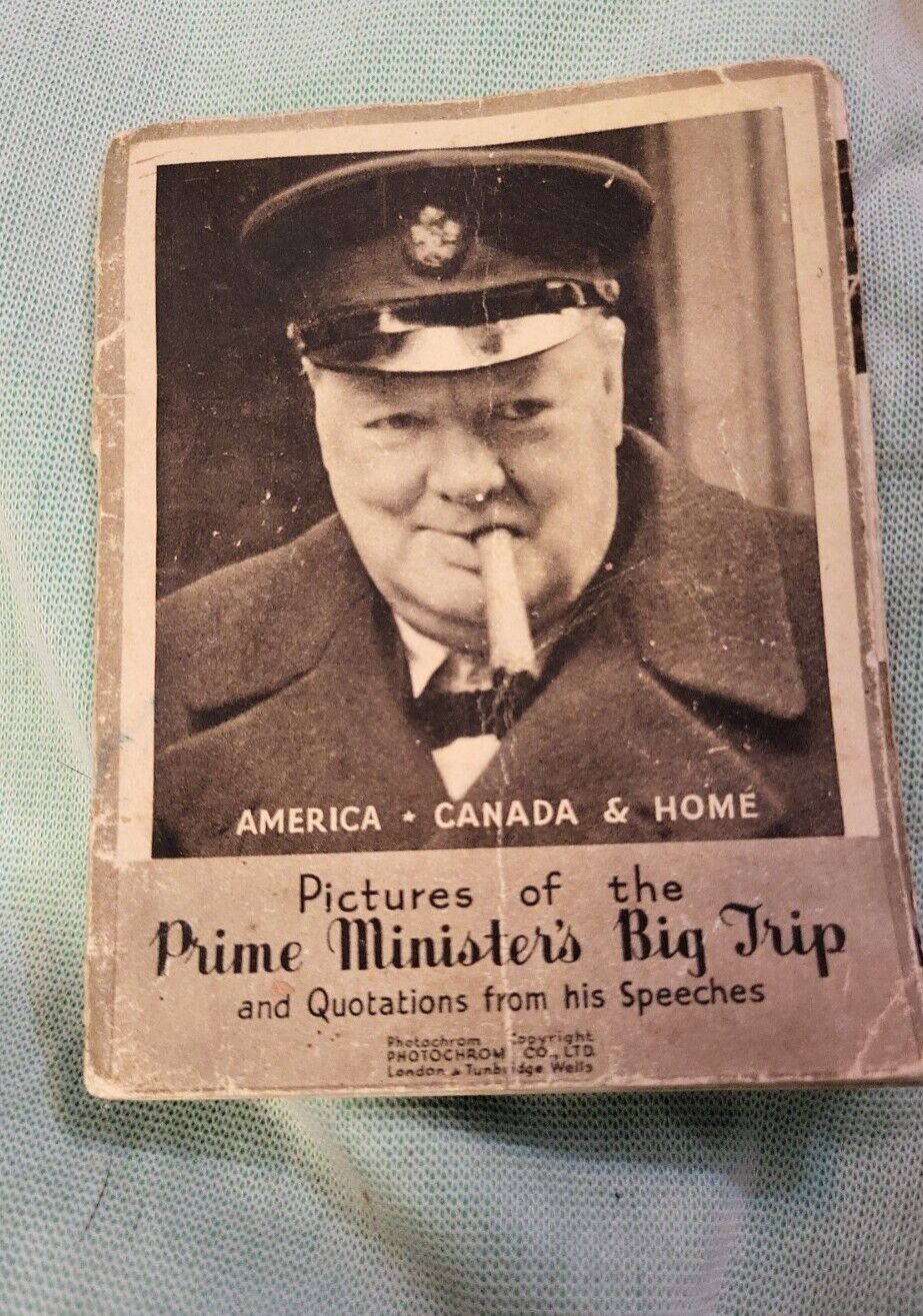 CHURCHILL. Pictures of the Prime Minister’s Big Trip. 1941 visit USA Canada UK