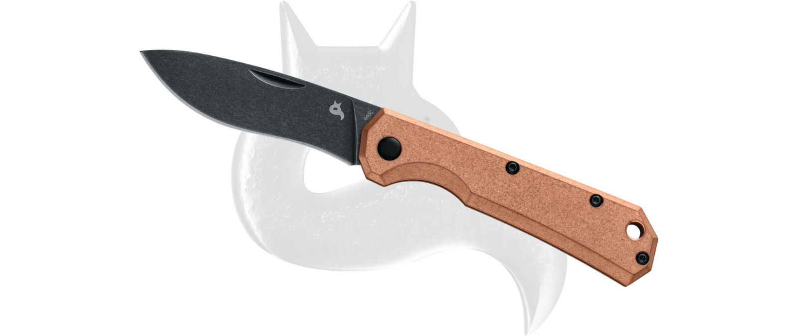 Black Fox Knives Coil Slipjoint Solid Copper 440C Steel BF-748CR Pocket Knife
