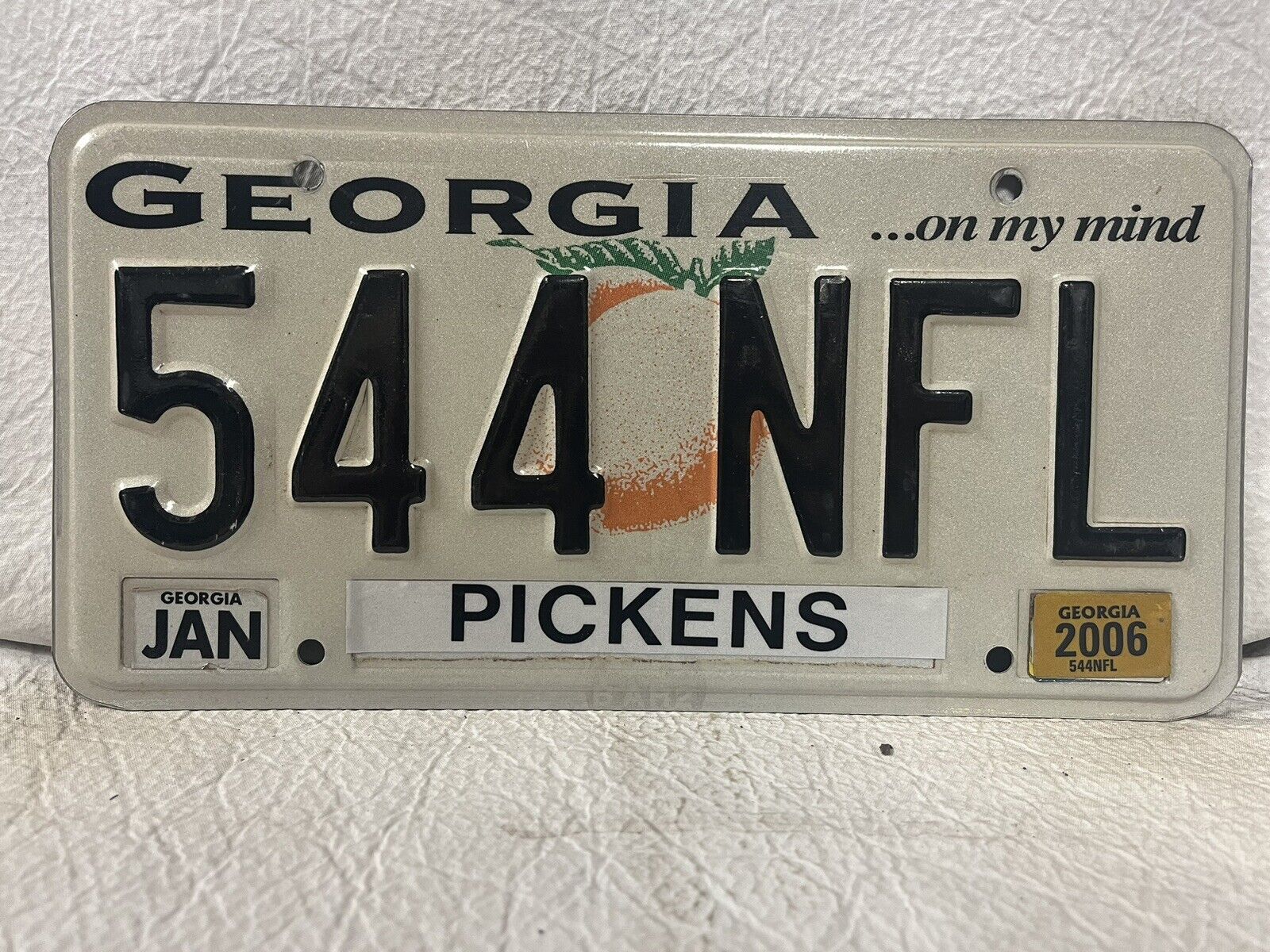 2006 Georgia License Plate ~ NFL ~ National Football League