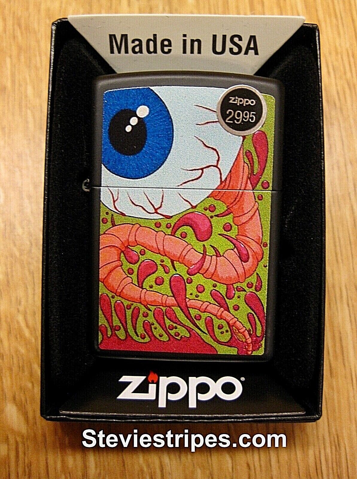 Zippo Lighter WANDERING EYE #218 Kustom Kulture Pinstriper Artwork EXCLUSIVE 