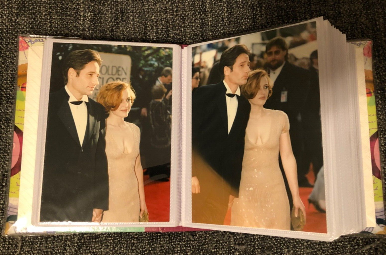 90 Vintage 1990s Gillian Anderson 4x6 CANDID PHOTOS X-Files Duchovny Awards Sexy