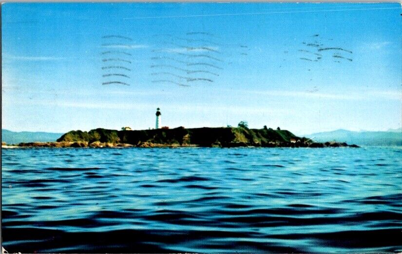 Vintage Postcard Destruction Island Light House WA Washington 1957         L-100