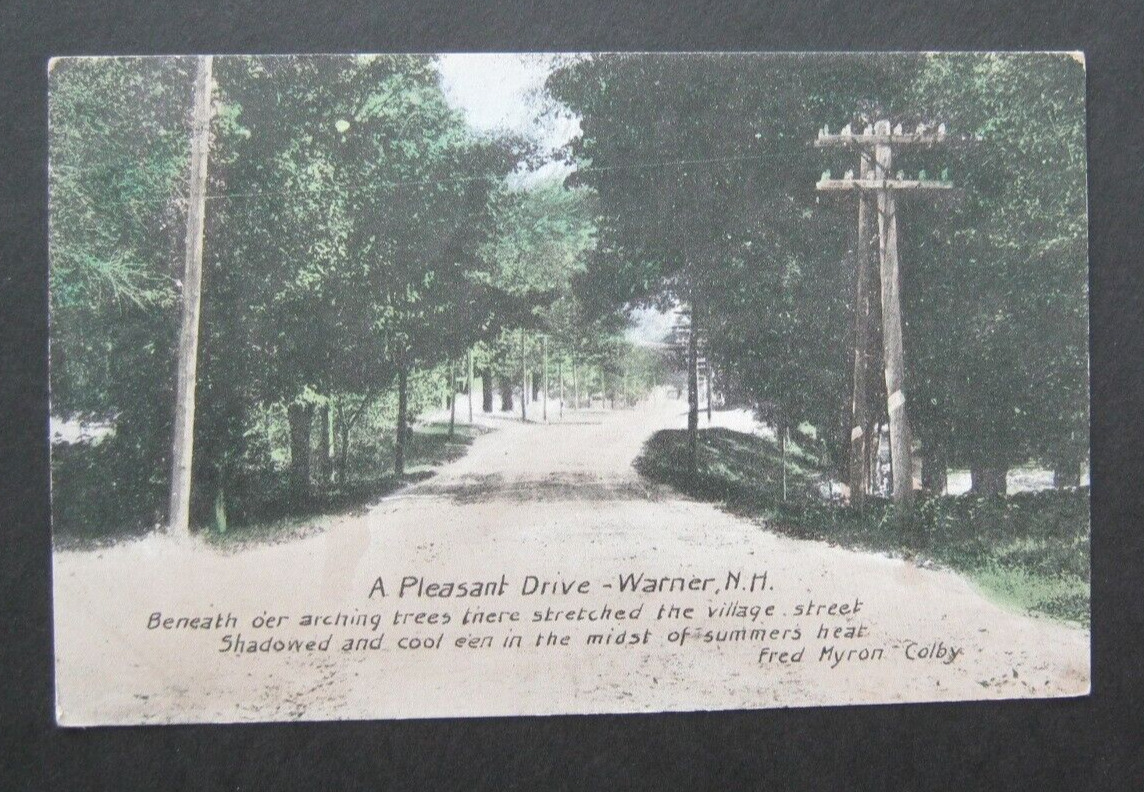A Pleasant Drive Warner NH Unreadable Postmark Frank W Swallow