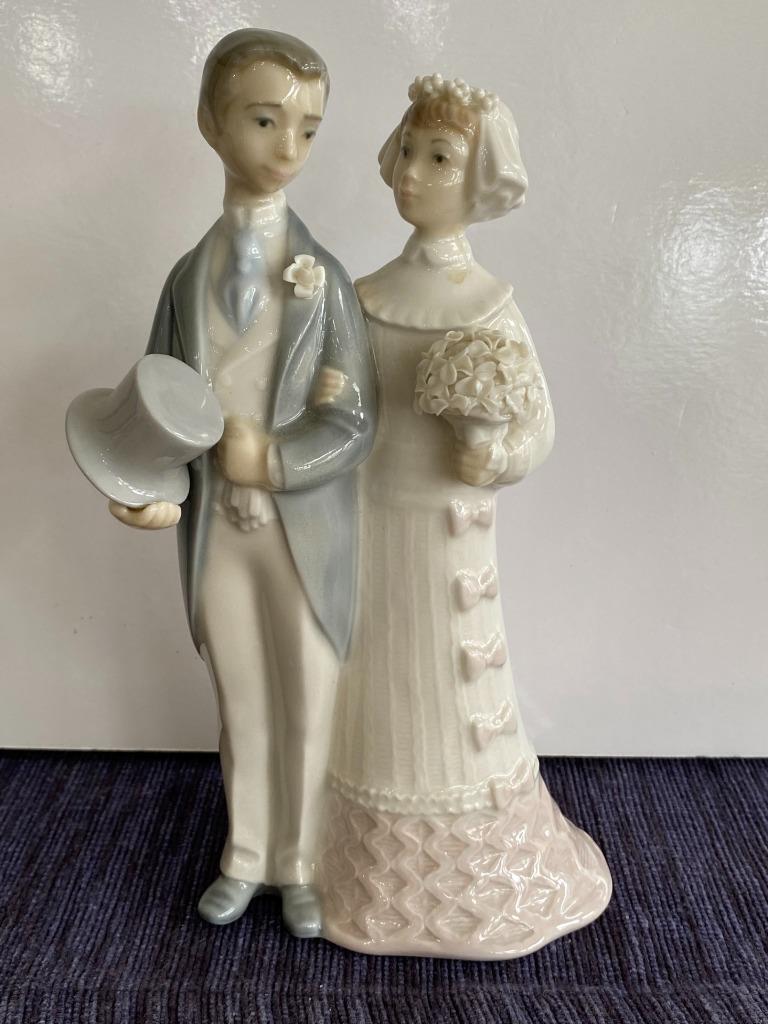 Lladro Bride Groom 4808 Wedding Topper Figurine Made Spain SHIPS FREE