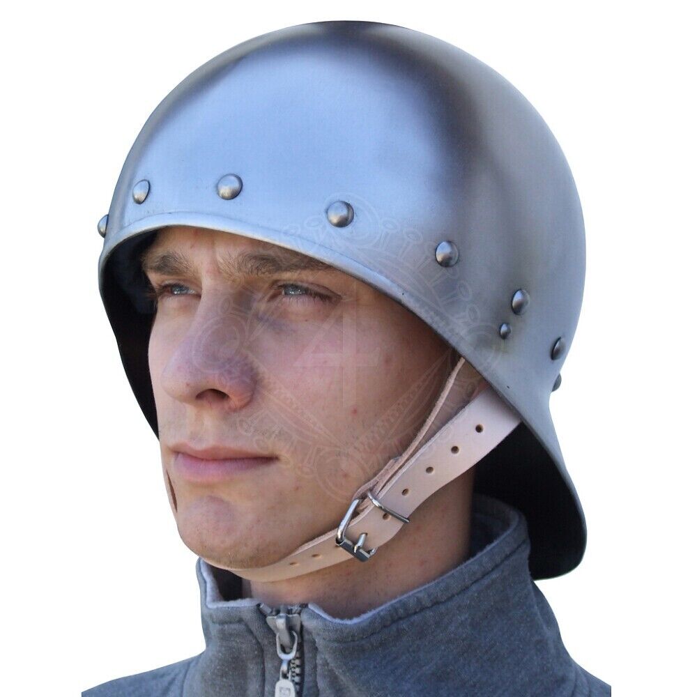 Late medieval open sallet Helmet Knight Armor SCA LARP Matt finish Helmet