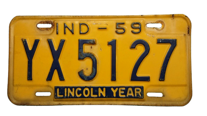 1959 indiana license plate
