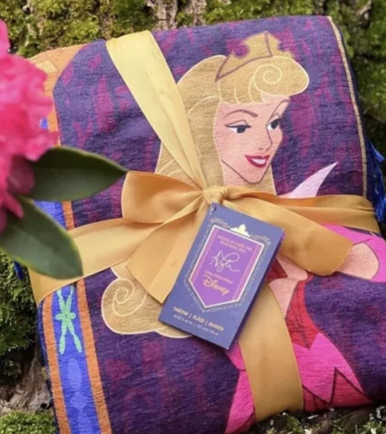 2024 Disney Parks Ashley Taylor Sleeping Beauty Collection Throw Blanket 50 x60