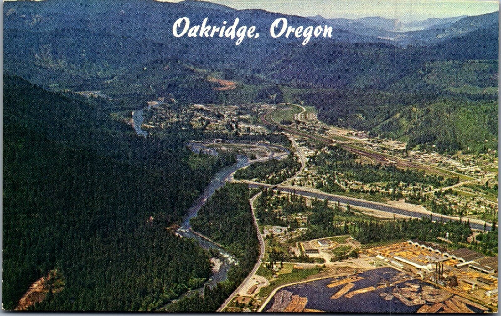 Oakridge, Oregon Postcard (1964)