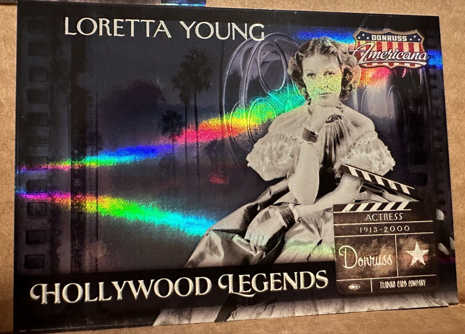 2007 Americana Hollywood Legends Loretta Young Card HL-26 Serial #091/500