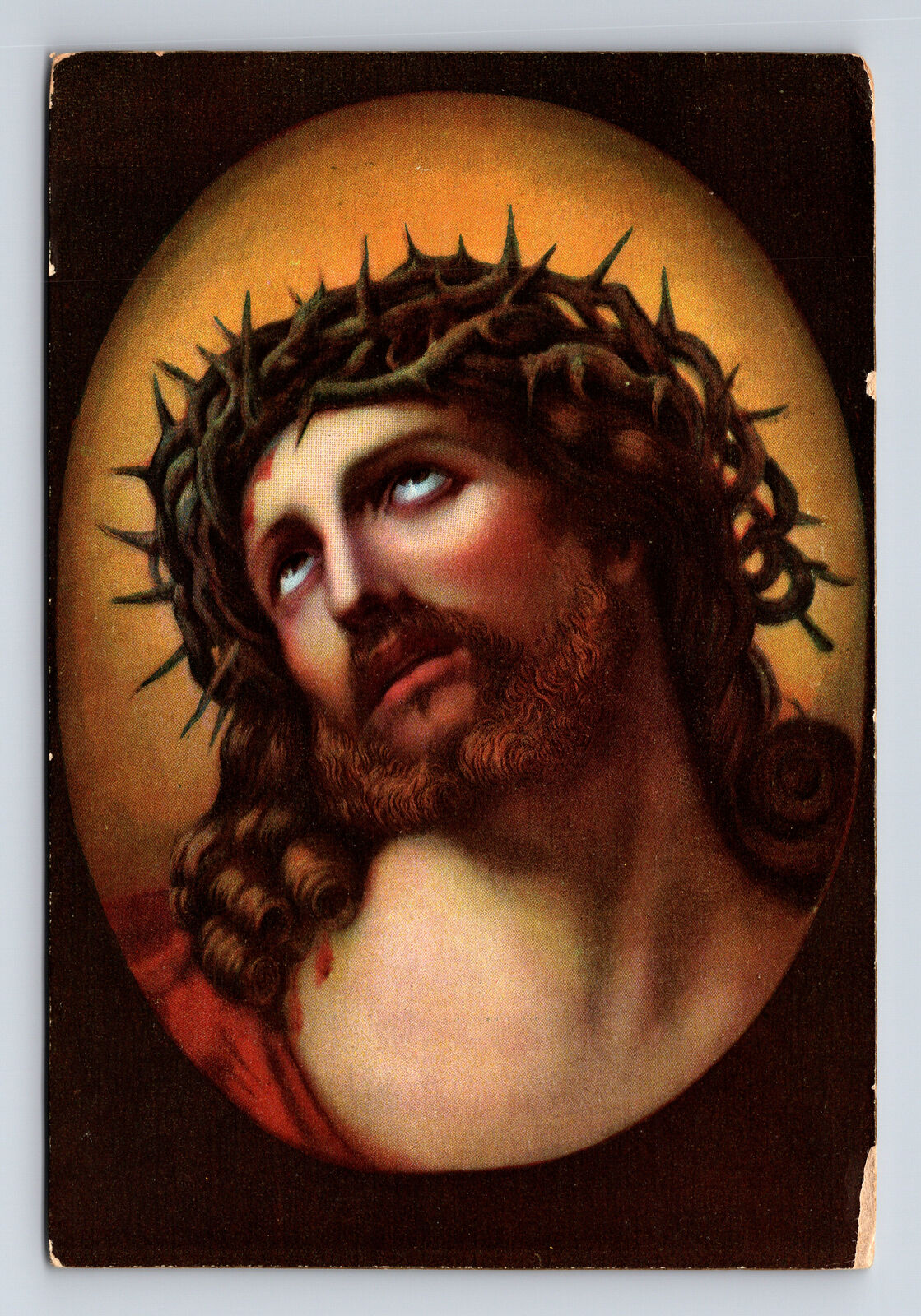 STENGEL Artist Guido Reni Jesus Christ with Crown of Thorns Postcard