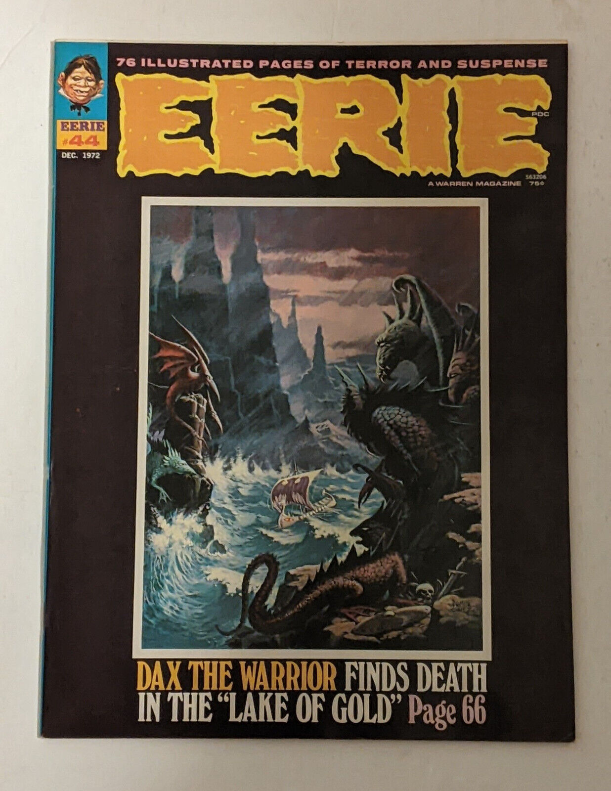 Eerie Magazine # 44 (1972) Warren Publishing Dominguez cover VFN+