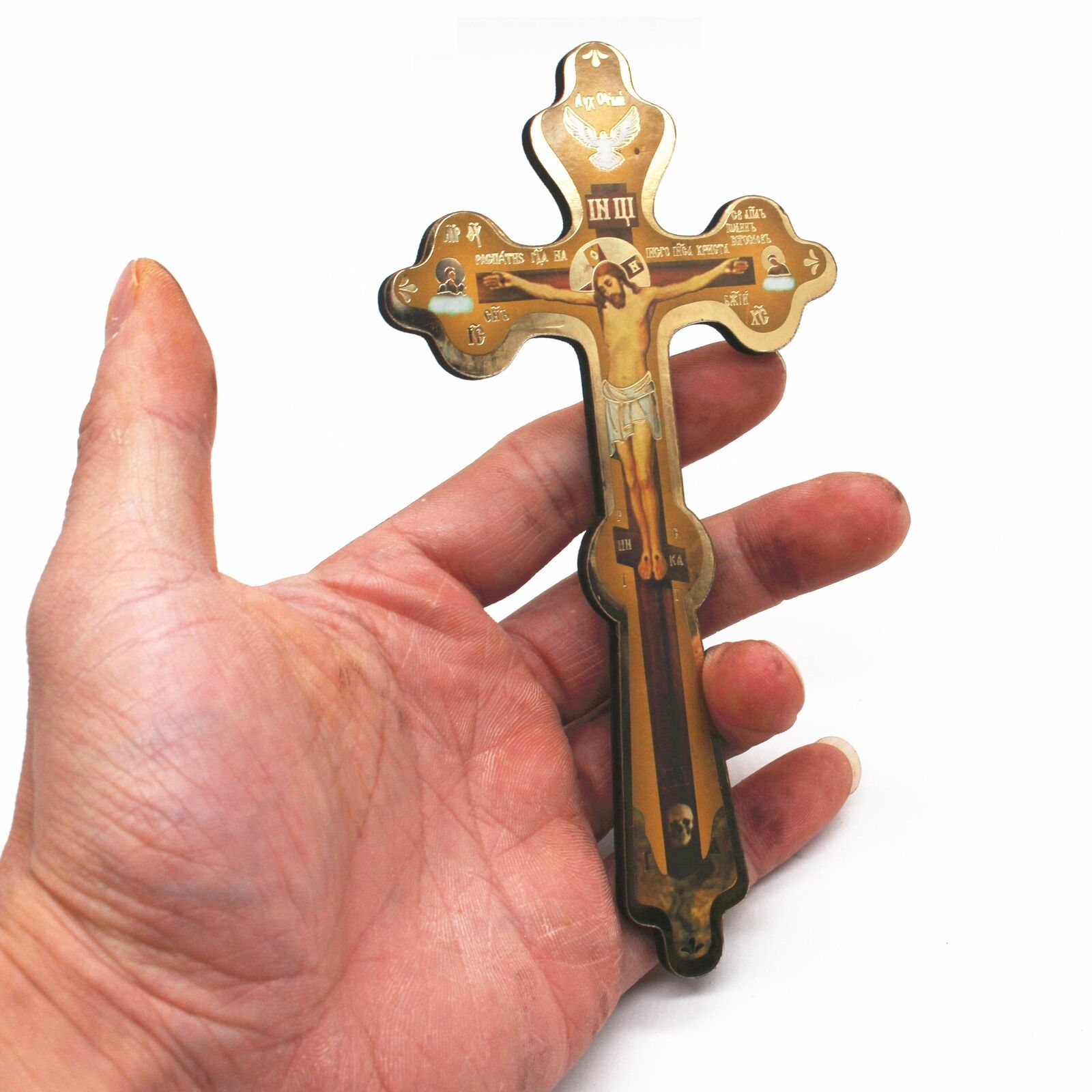 Orthodox Wooden Hand Cross Church Blessing Crucifix Christian Catholic Prayer