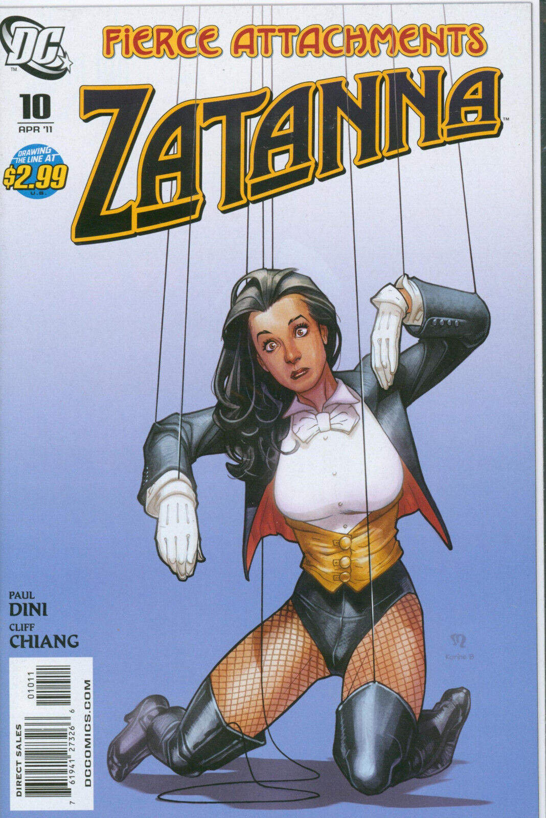 Zatanna #10 Stephane Roux Cover DC Comics 2011 VF
