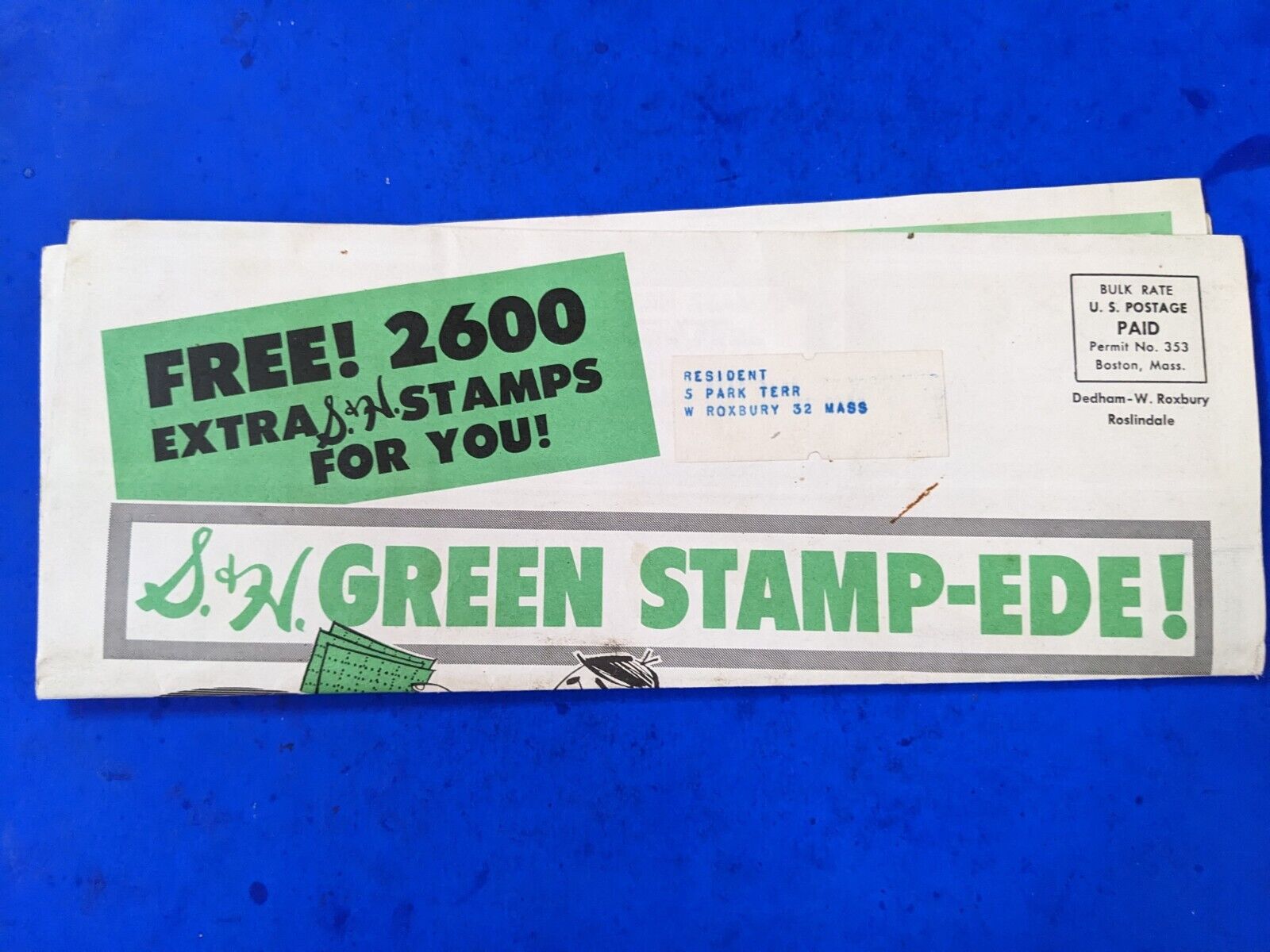 1963 Elm Farm Super Markets & Lodgens Market S & H Green Stamp-ede 2600 Extra 