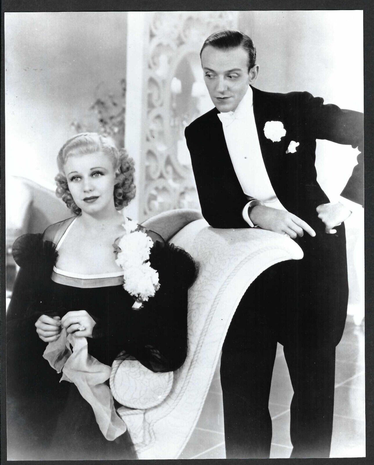 FRED ASTAIRE + GINGER ROGERS EXQUISITE ELEGANT STUNNING PHOTO