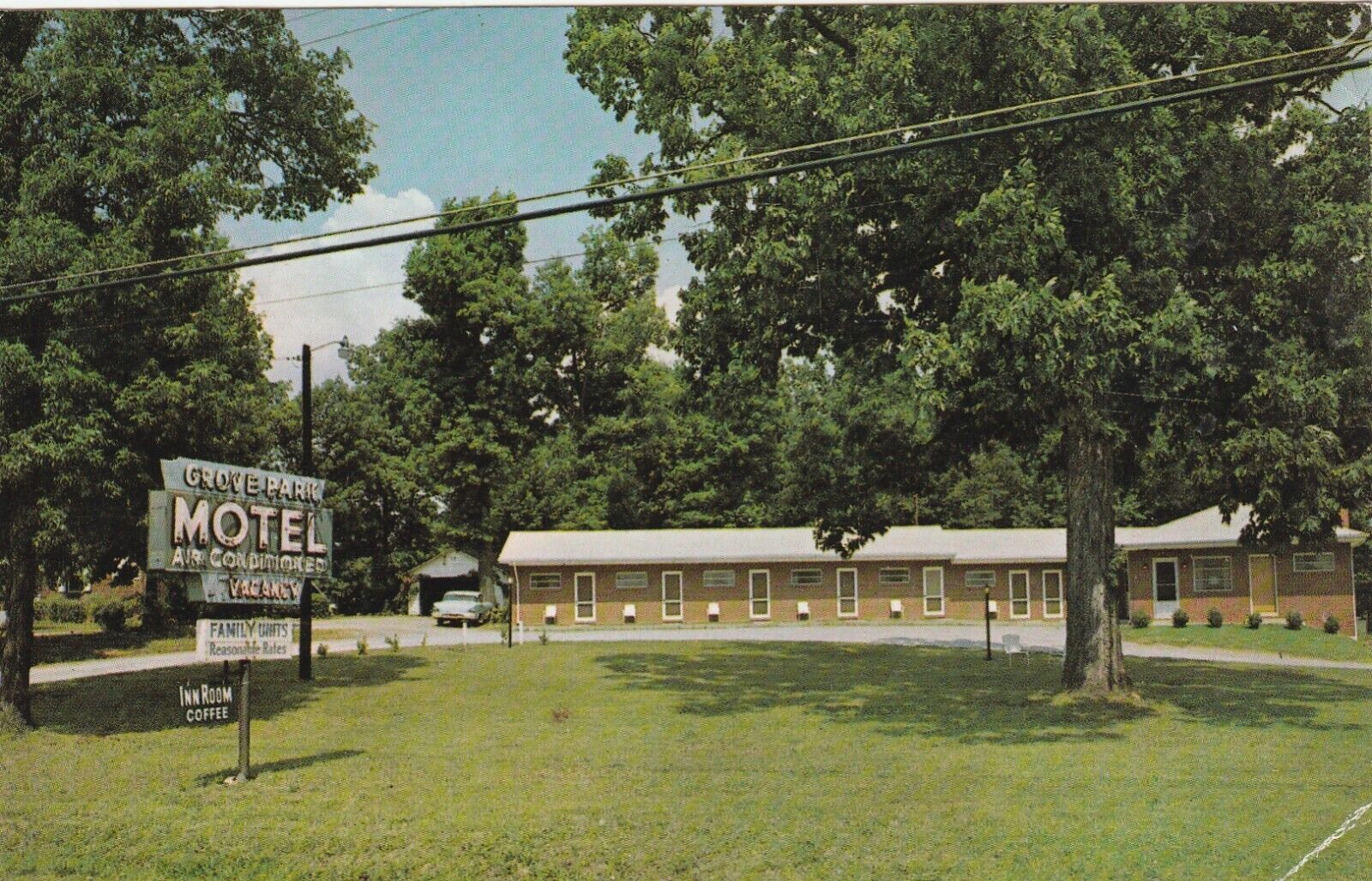 Grove Park Motel Greensboro North Carolina NC  1968 Postcard