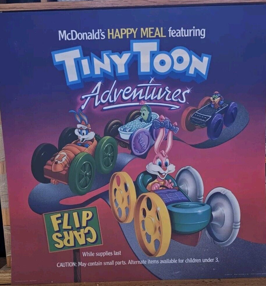 Mcdonald\'s TINY TOON Happy Meal 1990\'s Translight display