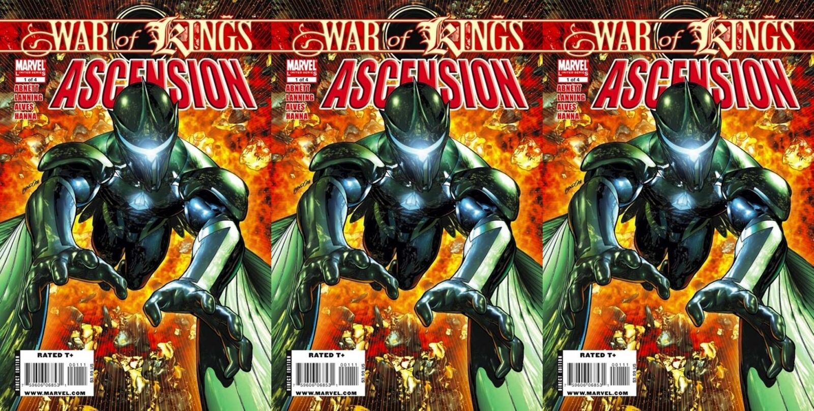 War of Kings: Ascension #1 (2009) Marvel Comics - 3 Comics