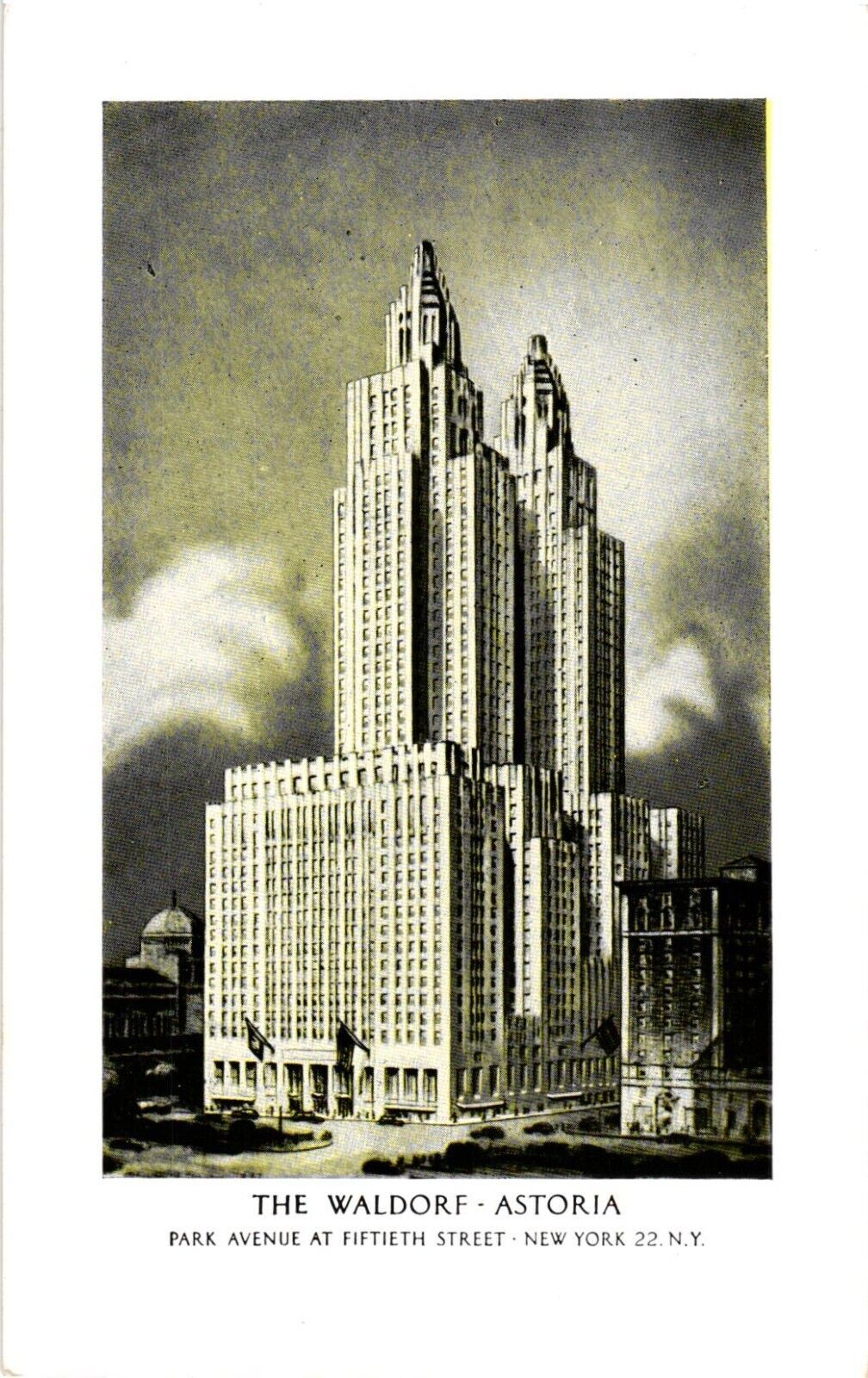 Postcard The Waldorf Astoria Hotel, New York City, New York