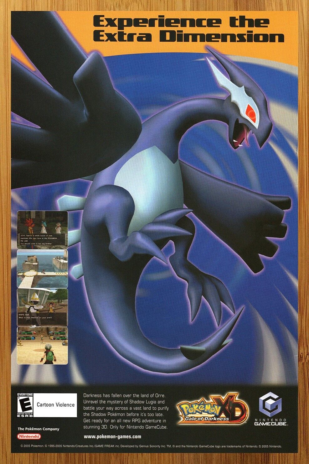 2005 Pokemon XD Gale of Darkness Gamecube Print Ad/Poster Official Promo Art 00s