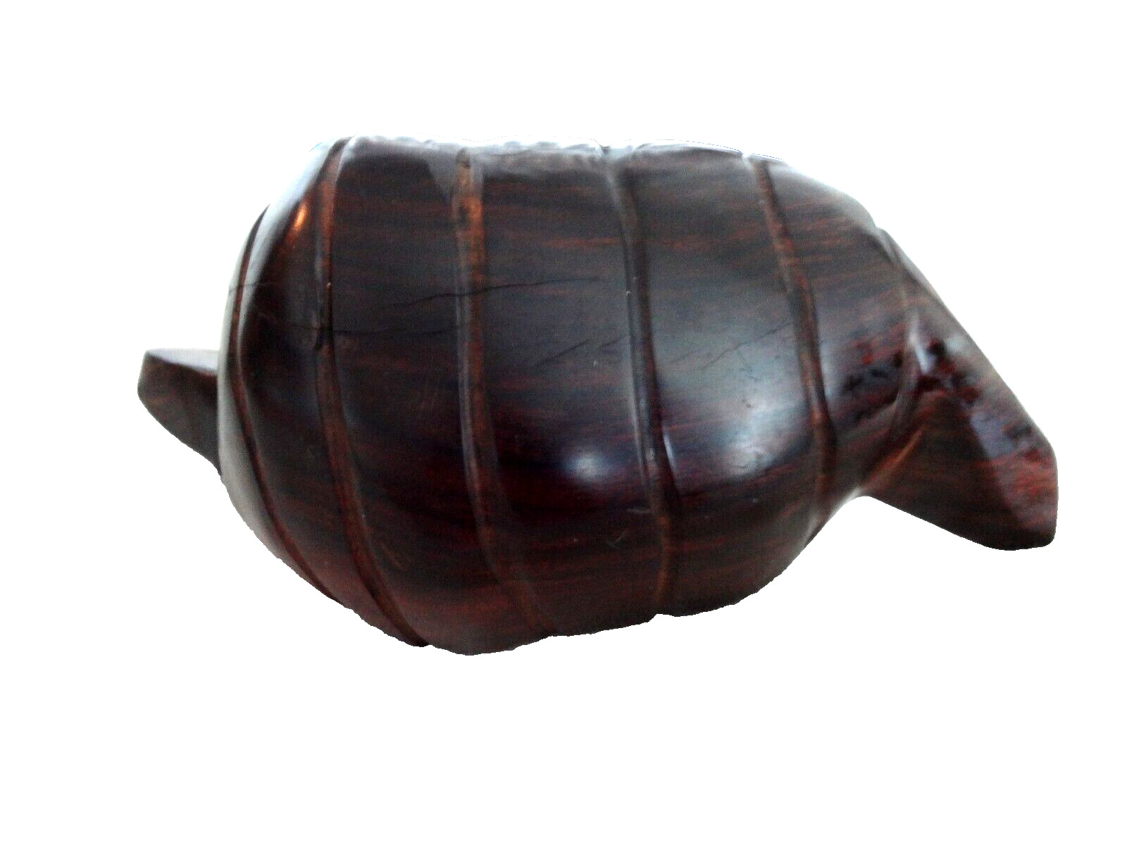 Vintage HAND CARVED Absract Design 7.5 in. IRONWOOD Sleeping ARMADILLO