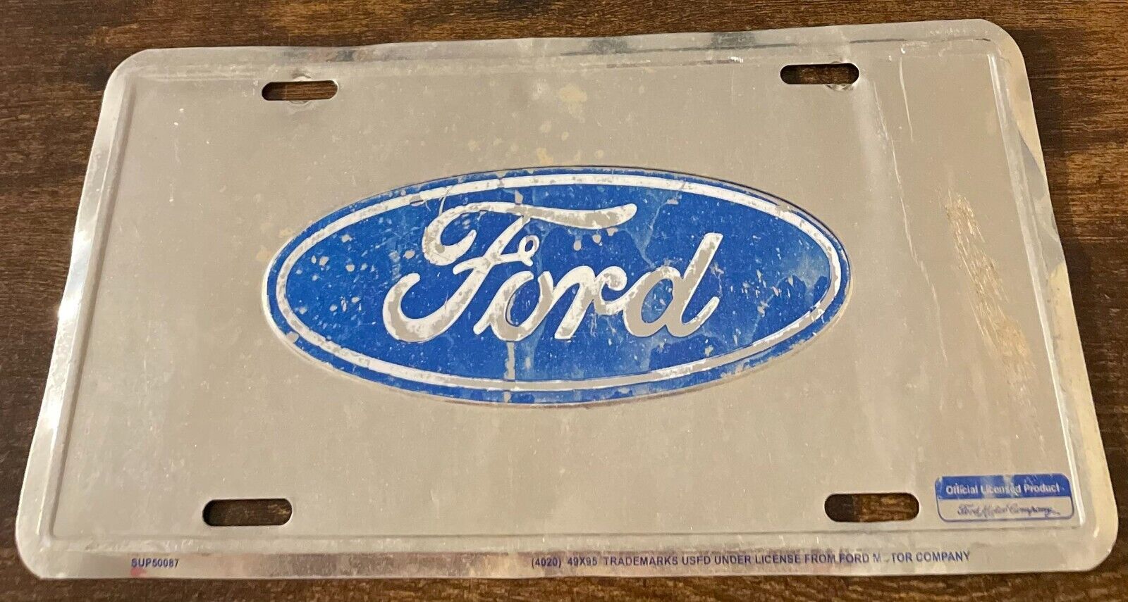 Ford Blue Oval Booster License Plate