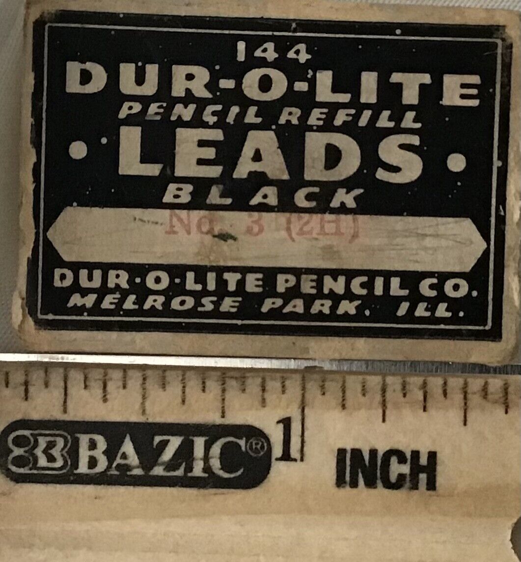 Very Vintage Dur-O -Lite Pencil Refill Leads Black 144