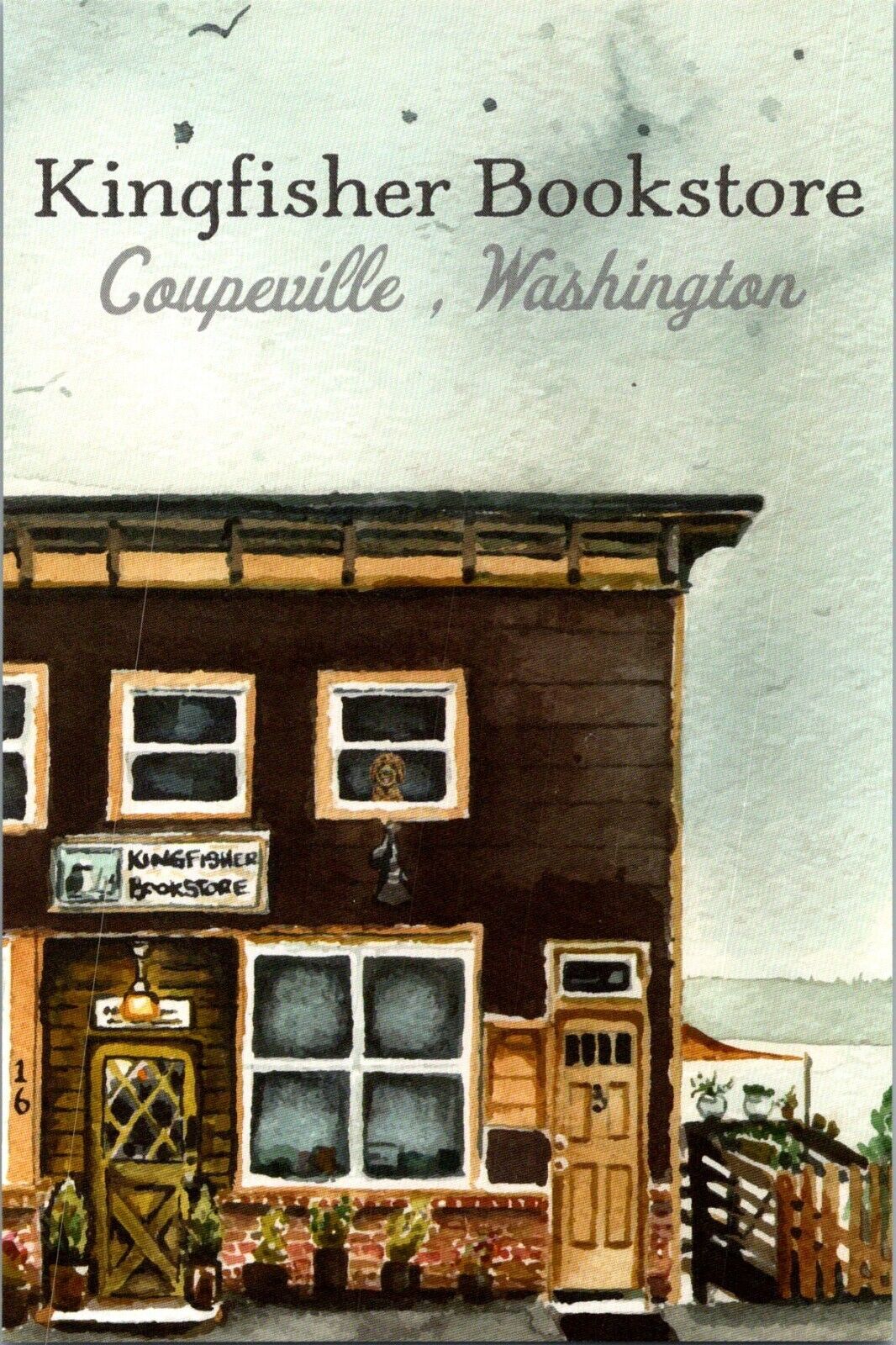 Kingfisher Bookstore Coupeville Washington postcard