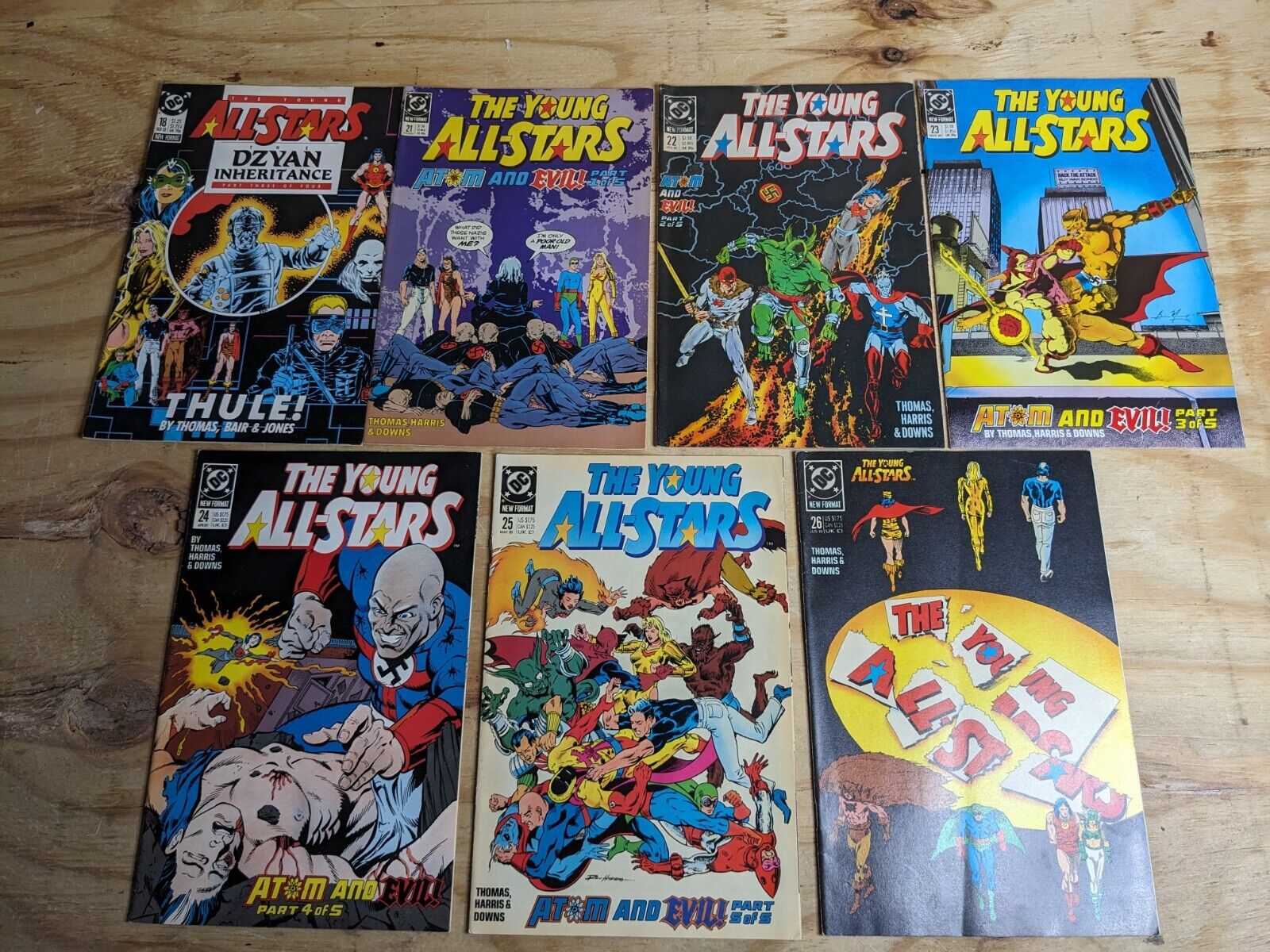 Young All-Stars Lot #18,21-26 1988-1989 Atom And Evil Complete Set Series + More
